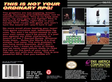 7th Saga, The (USA) box cover back